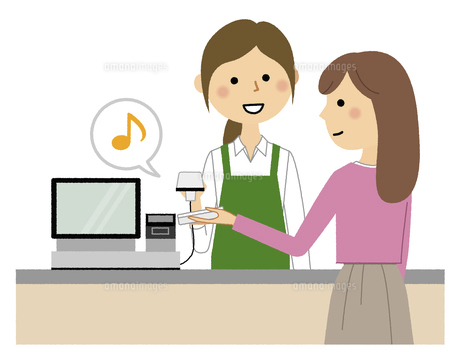 キャッシュレス決済のイラスト